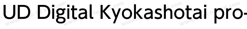 UD Digital Kyokashotai pro字体转换